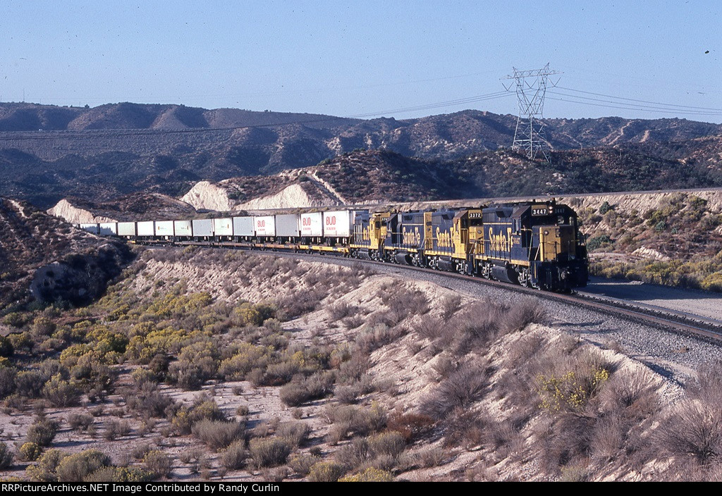 ATSF 3447 East near Cajon Summit